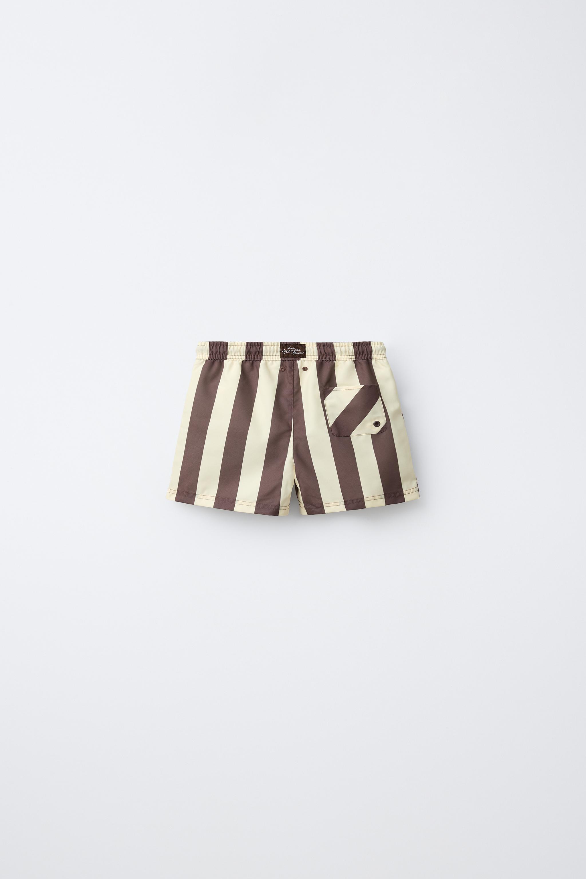2-6 YEARS / STRIPED SWIM SHORTS